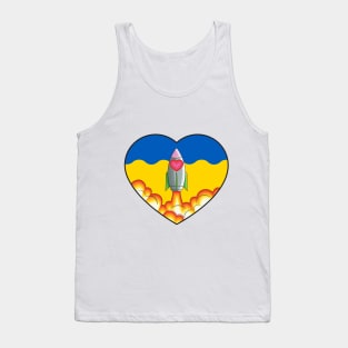 rocket love for ukraine Tank Top